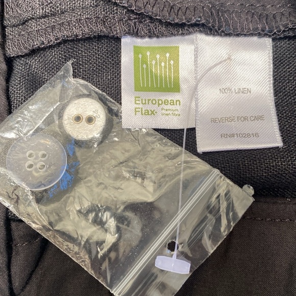 Garnet‎ Hill Classic Linen Trousers NWT - Picture 7 of 7